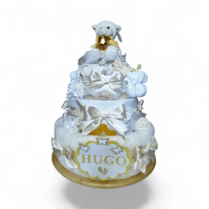 BabyTorta trojposchodová plienková torta pre bábätko KRSTINY (video)