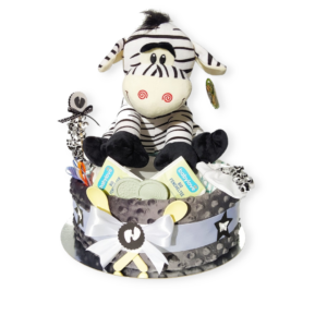 BabyTorta jednoposchodová plienková torta Zebra - VIDEO