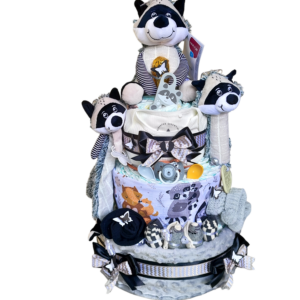 Plienková torta BabyTorta pre bábätko Mýval PREMIUM - různé odstíny (VIDEO)