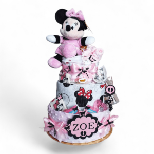 BabyDort ružová plienková torta pre bábätko MINNIE MOUSE edition (video)