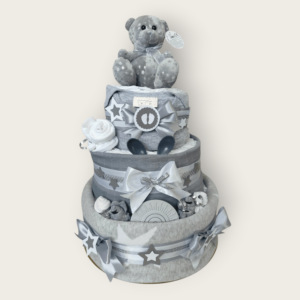 BabyTorta trojposchodová plienková torta pre bábätko MEDVEDÍK (video)