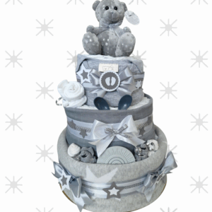 BabyTorta trojposchodová plienková torta pre bábätko MEDVEDÍK (video)