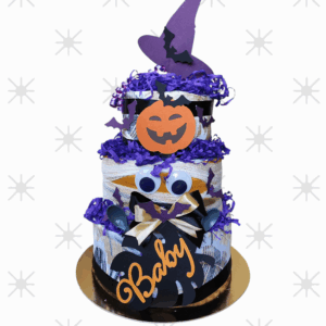 BabyTorta trojposchodová plienková torta pre bábätko HAPPY HALLOWEEN (video)