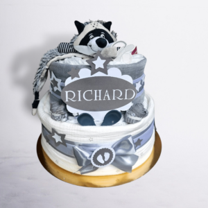 BabyTorta dvojposchodová plienková torta pre bábätko neutral MÝVAL (video)