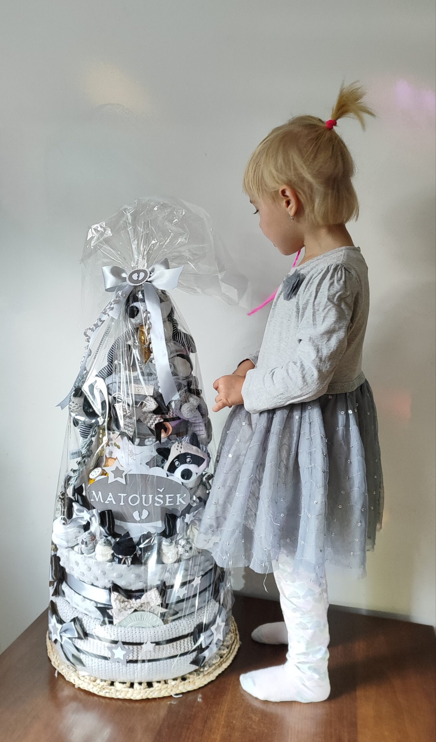 BabyTorta MAXI päťposchodová plienková torta pre bábätko MÝVAL (video)