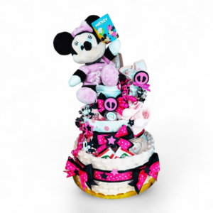 BabyDort malinová plienková torta pre bábätko MINNIE MOUSE edition (video)