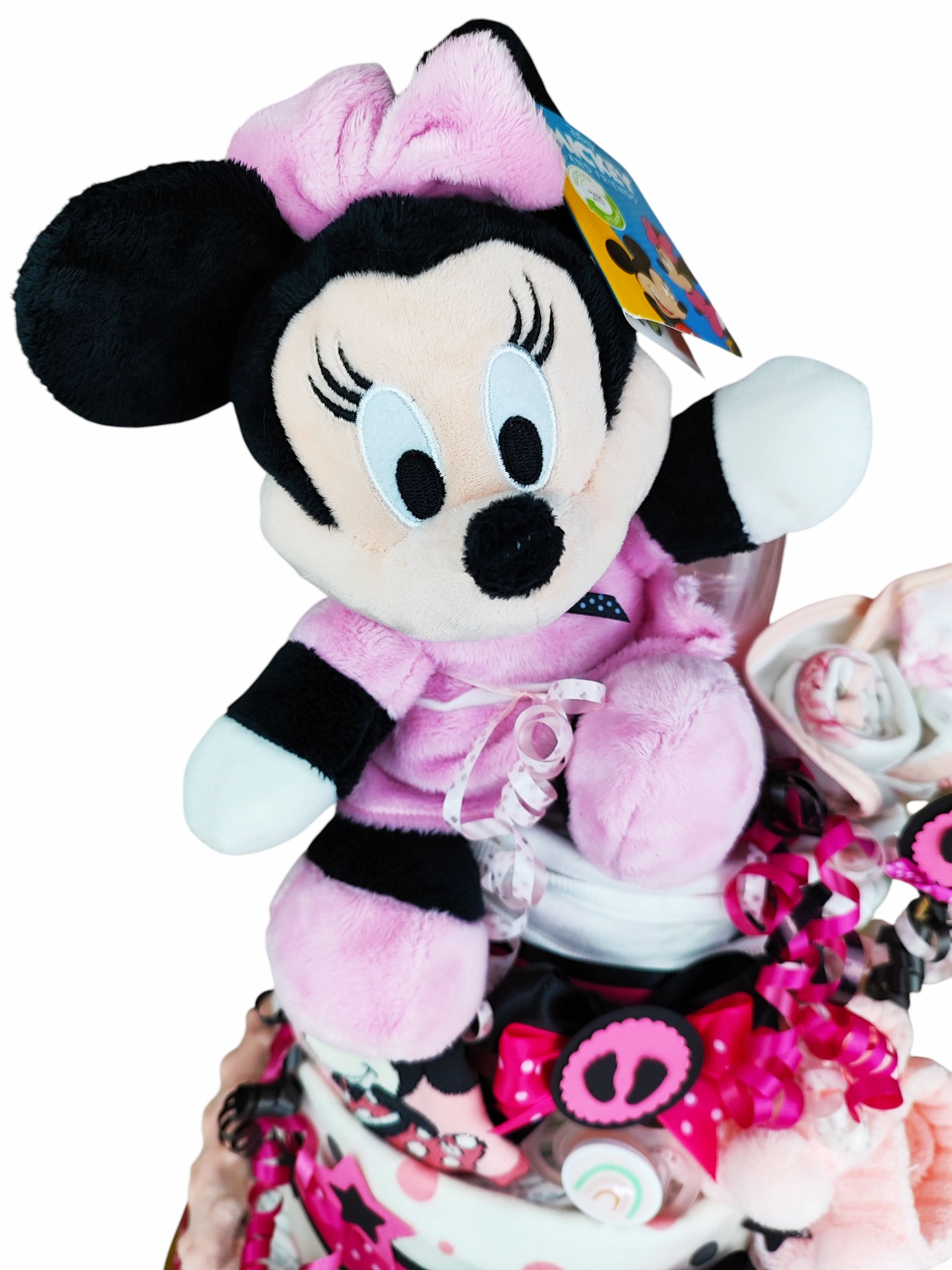 BabyDort malinová plienková torta pre bábätko MINNIE MOUSE edition (video) – Obrázok 2