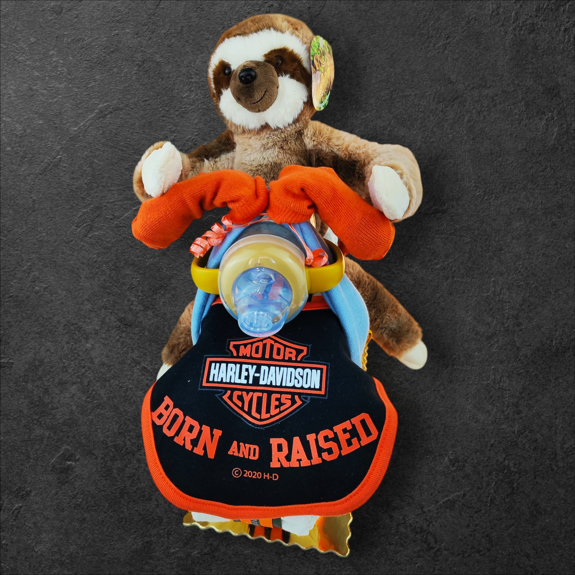 BabyTorta plienková motorka pre bábätko HARLEY DAVIDSON (video) – Obrázok 3