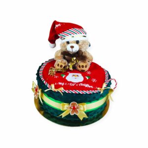 BabyTorta jednoposchodová plienková torta pre bábätko VIANOČNÁ (video)