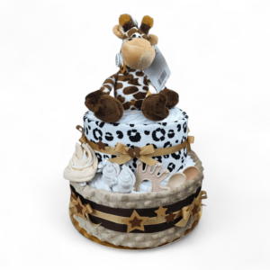 BabyTorta – dvojposchodová plienková torta pre bábätko Safari 2 Edition (neutrálna)