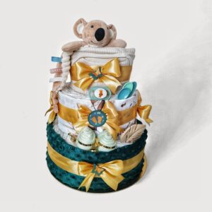 BabyTorta trojposchodová plienková torta neutrálna pre bábätko KOALA