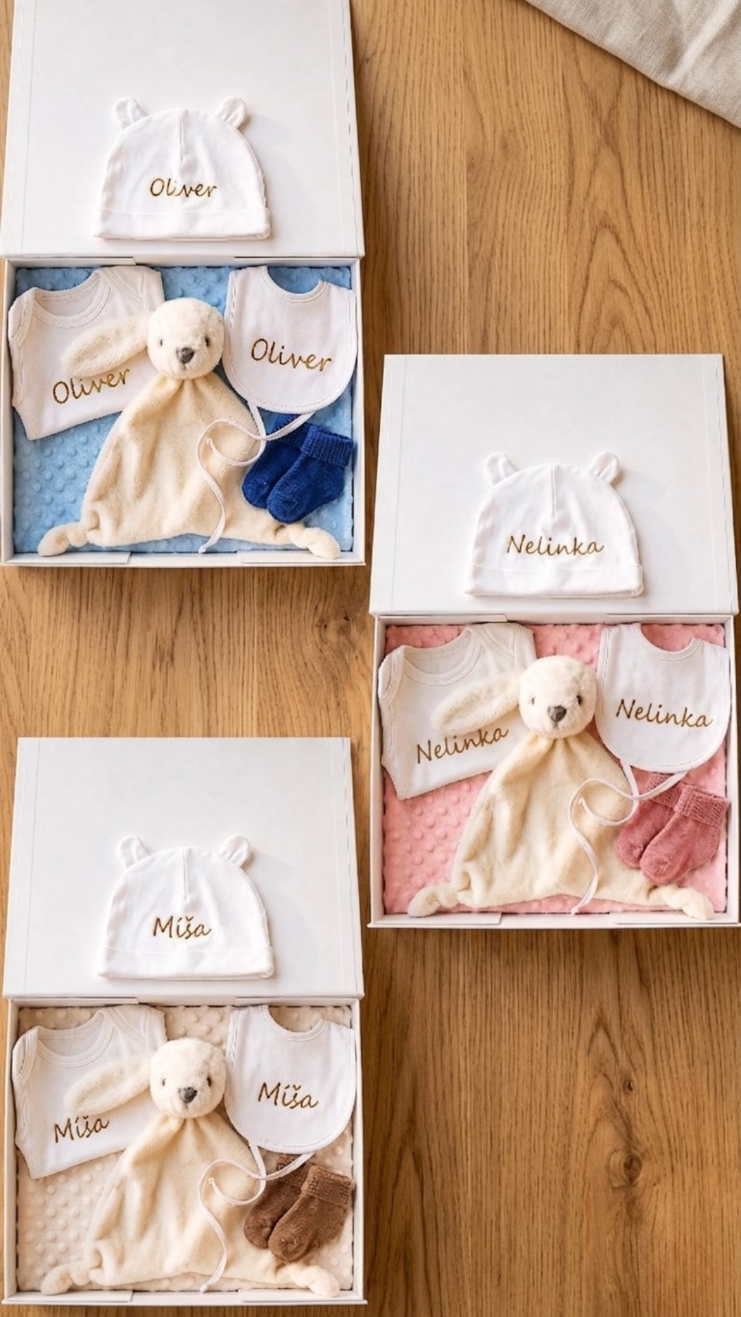 NOVINKA BabyGift box pre bábätko S POTLAČOU - originálny darček k narodeniu bábätká RUŽOVÝ – Obrázok 2