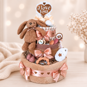 BabyTorta trojposchodová plienková torta pre bábätko NATURAL LOVE